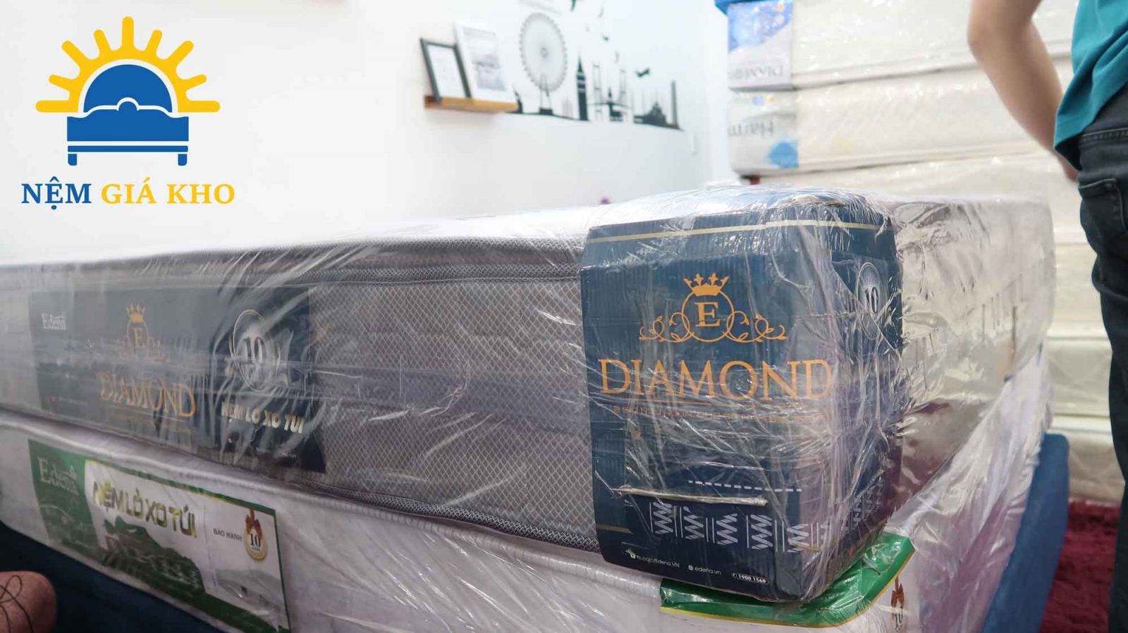 Nệm Lò Xo Edena Diamond