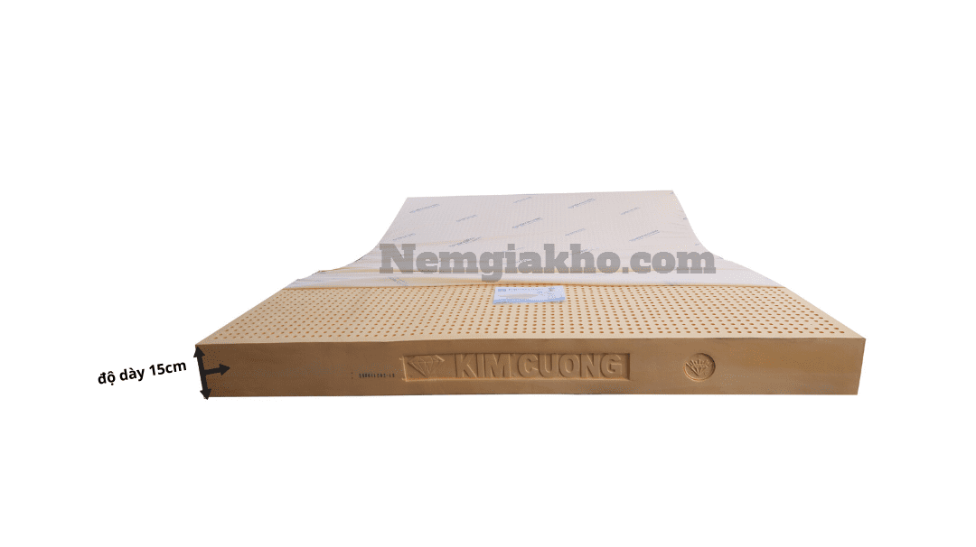 Nệm cao su Happygold 1m6 dày 15cm