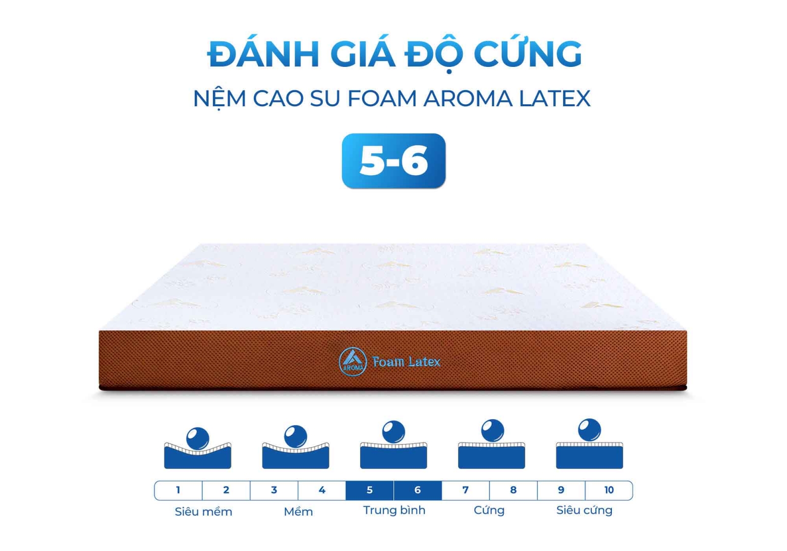 Nệm cao su Aroma Foam Latex (tên cũ Adora)