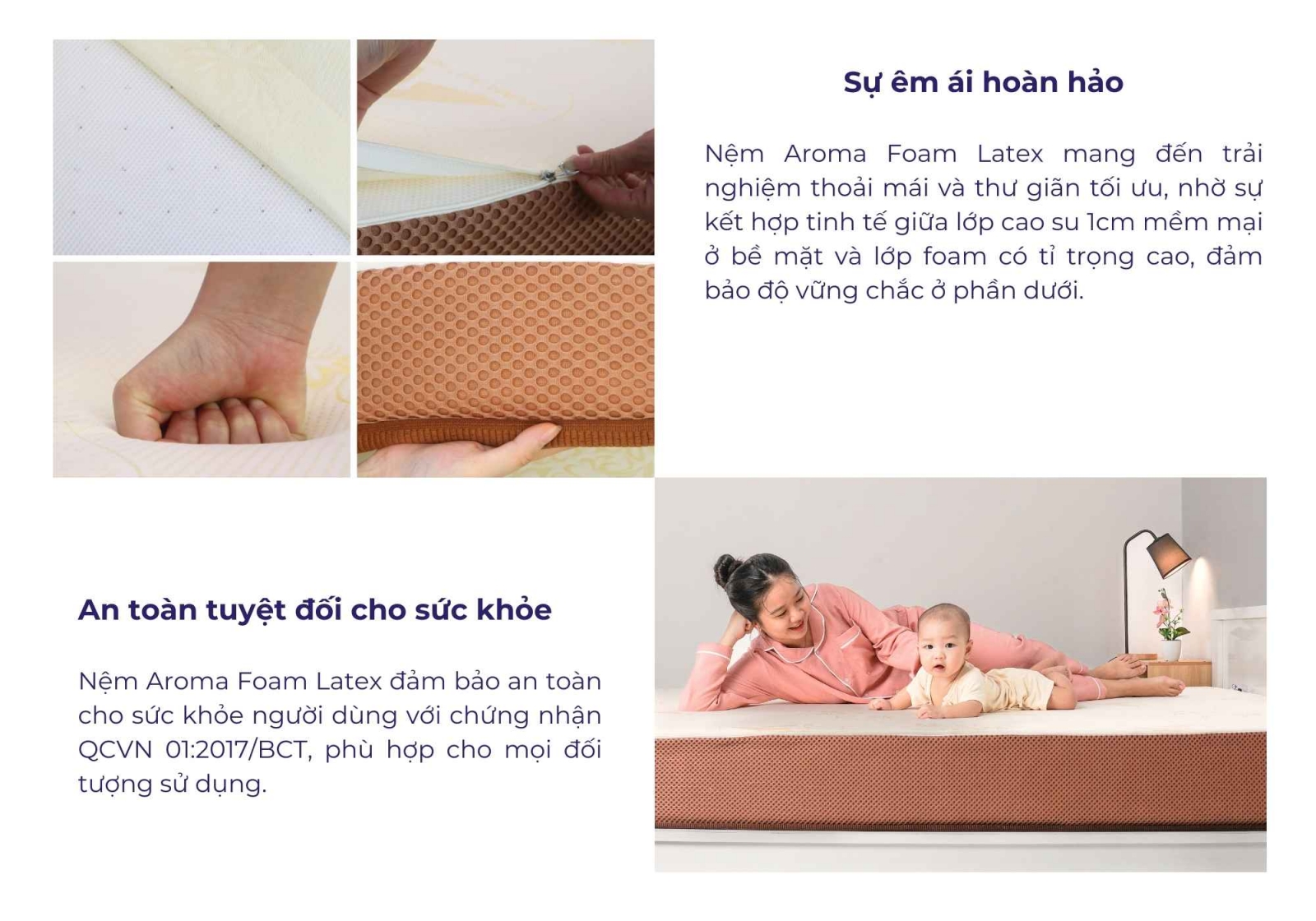 Nệm cao su Aroma Foam Latex (tên cũ Adora)