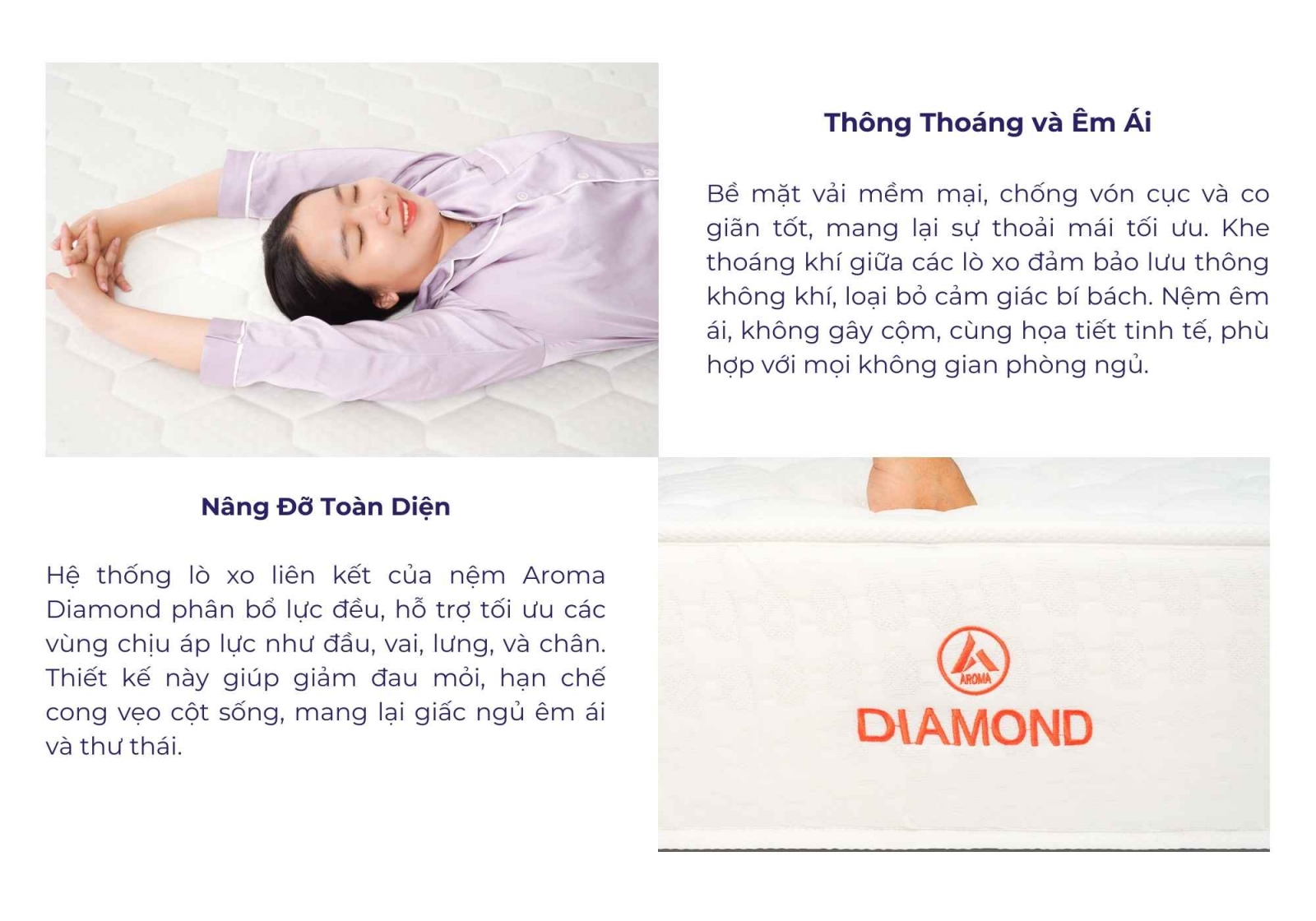Nệm lò xo Aroma Diamond