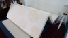 Nệm bông ép gấp 3 Ruby khoan lỗ trần gấm xốp