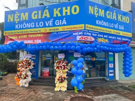 Tưng Bừng Khai Trương Nệm Giá Kho Phố Mới Hưng Yên
